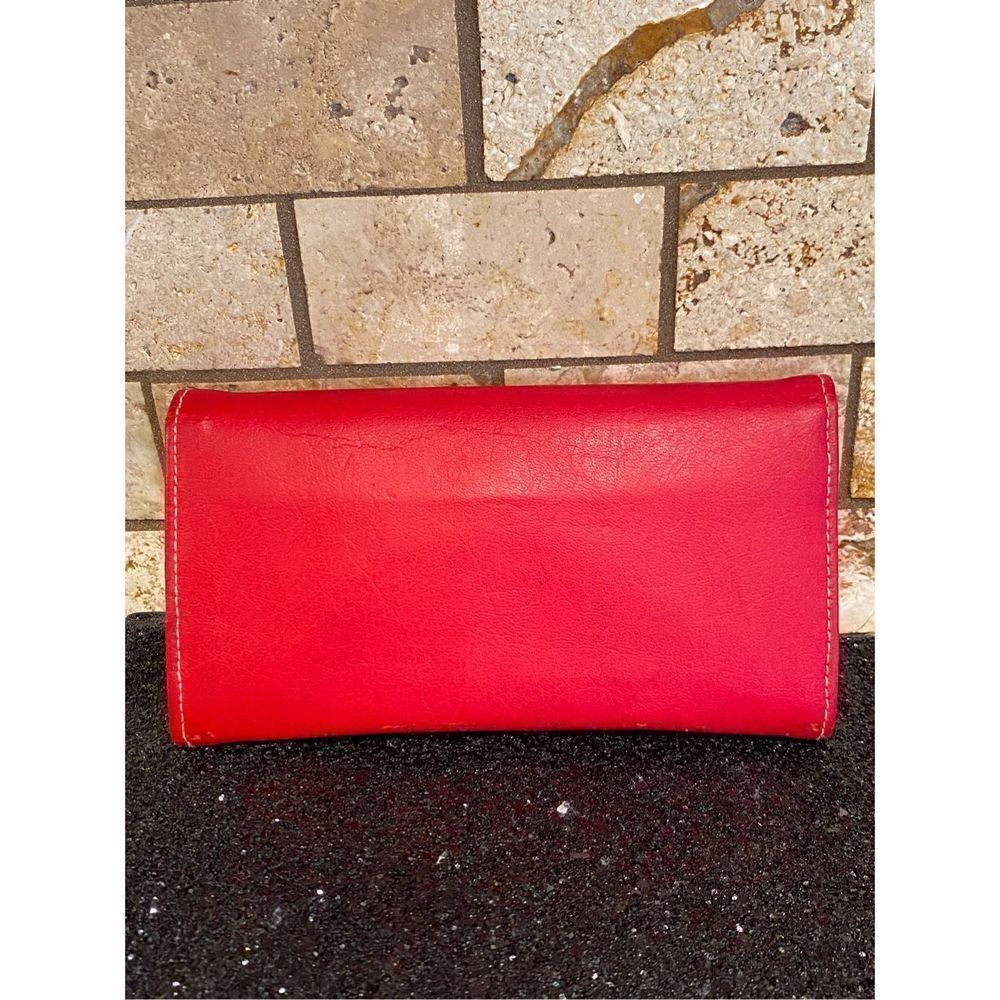 Jordache Vintage Checkbook Wallet RED - Picture 4 of 9